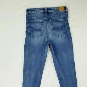 American Eagle 4 Regular Super Stretch Super Hi Rise Jegging Women's Blue Jeans